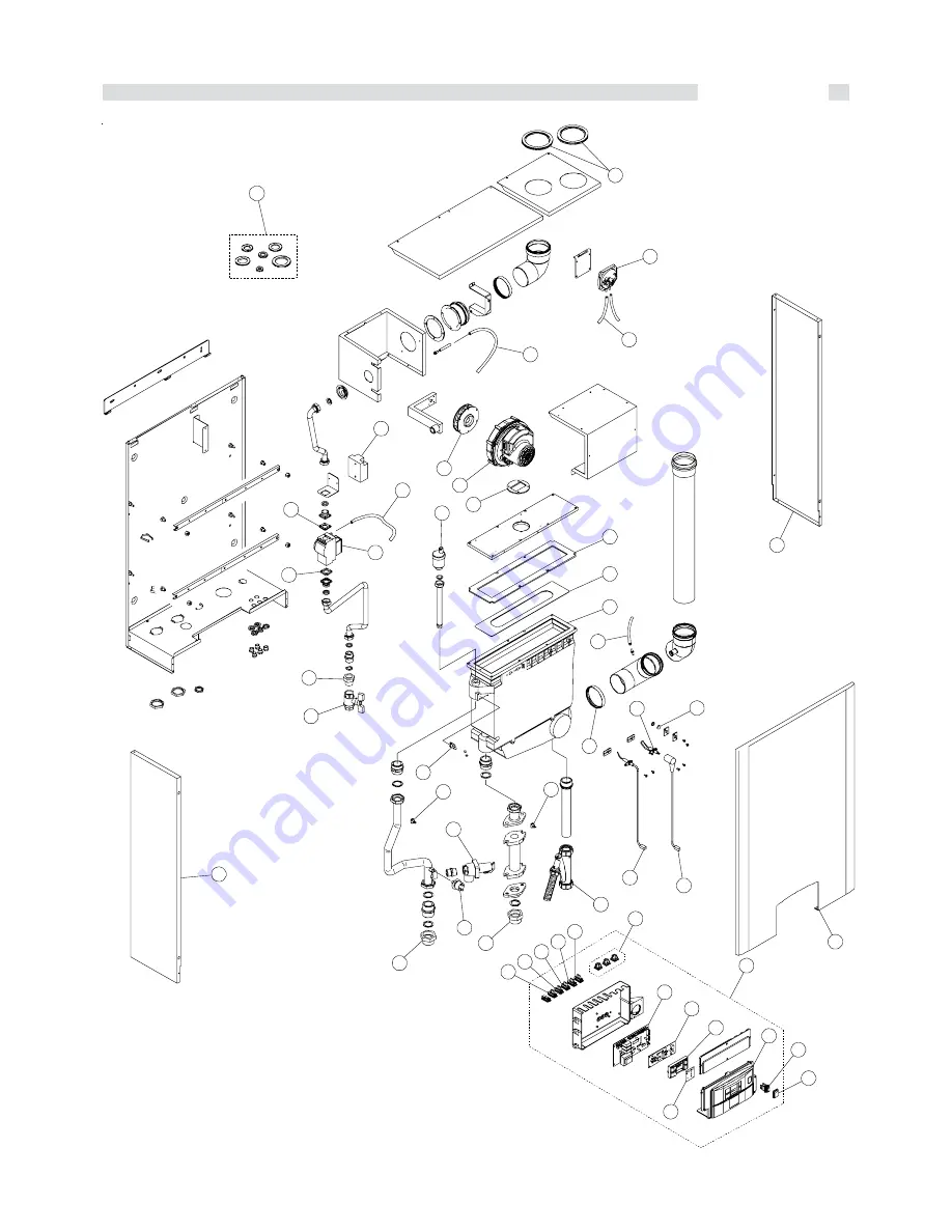 Unical ALKON 70 kW Installation And Servicing Manual Download Page 49