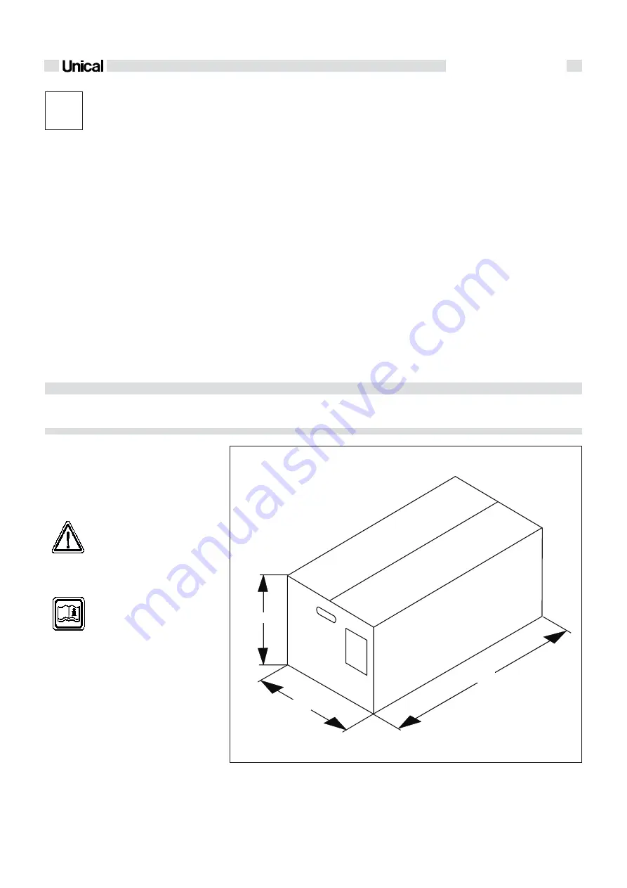 Unical EVE 05 CTFS 24 F Installation, Use And Maintenance Manual Download Page 9