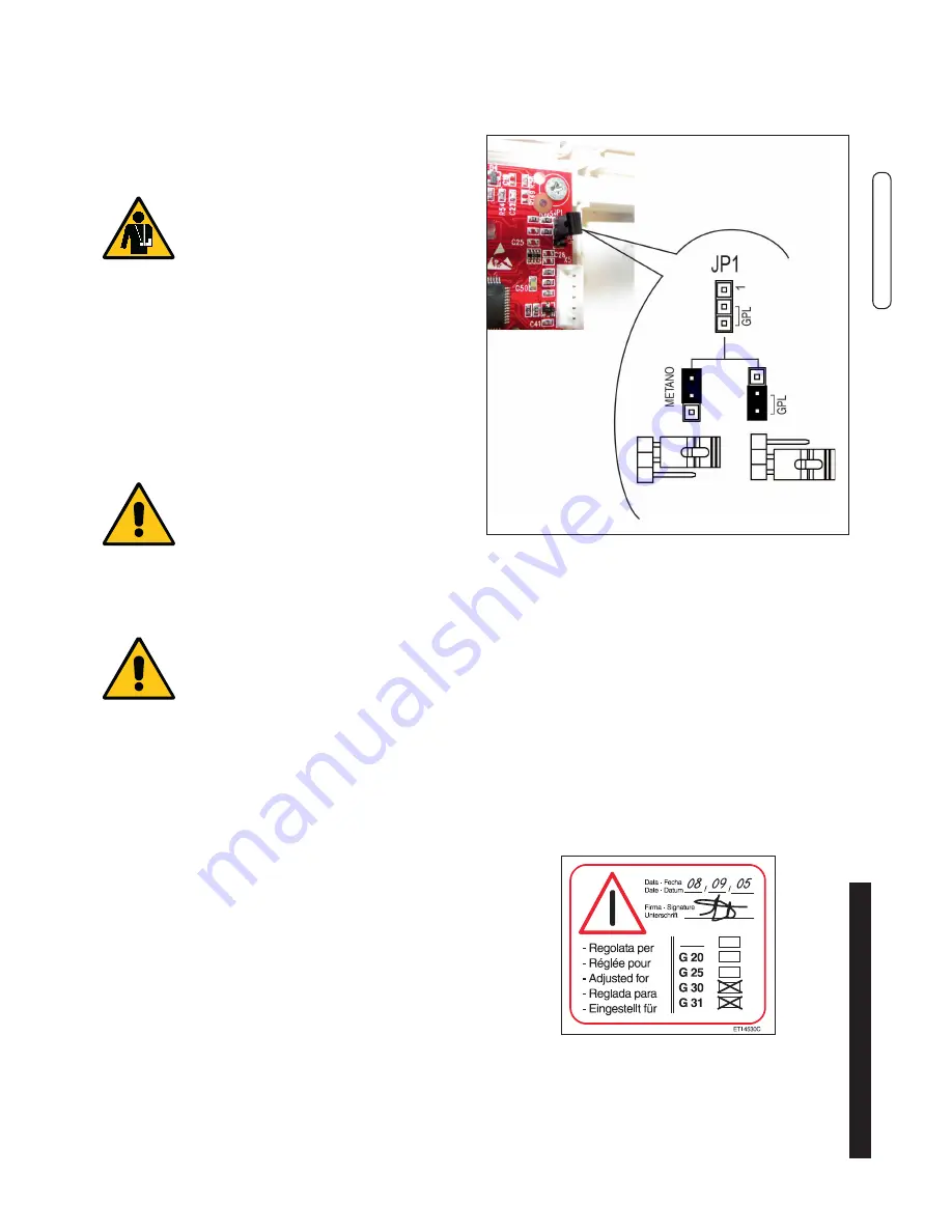 Unical KON 1 C24 Installation And Servicing Manual Download Page 39