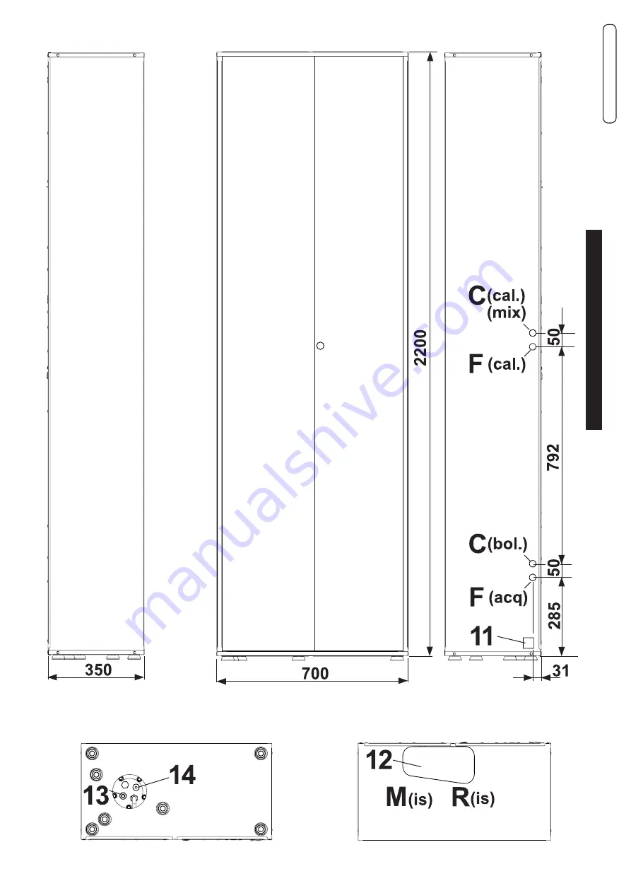 Unical Unisun Slim Installation And Servi?Ing Manual Download Page 9