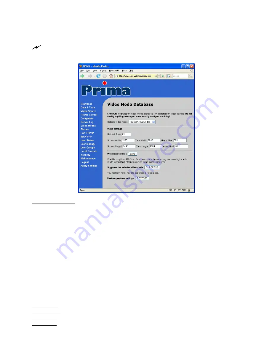 Uniclass Prima IP 16 User Manual Download Page 63