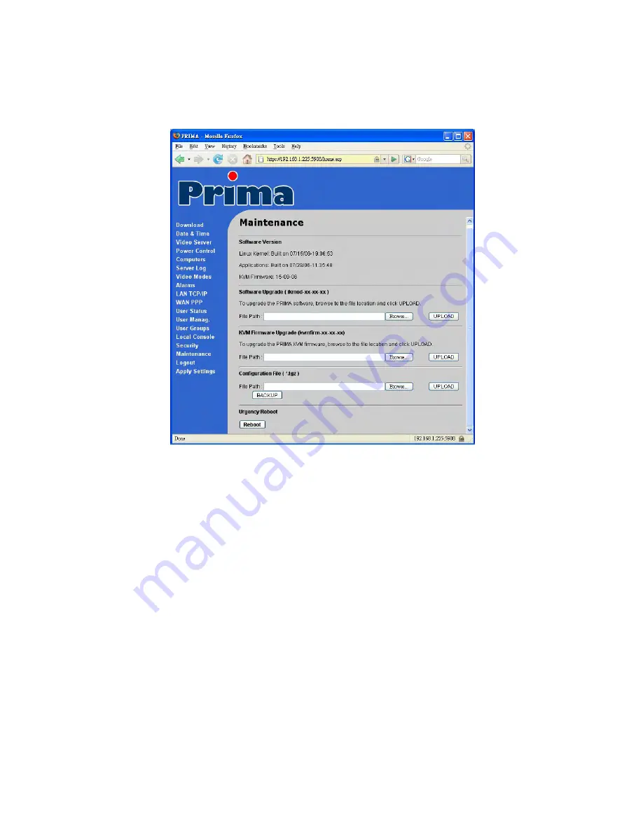 Uniclass Prima IP 16 User Manual Download Page 88