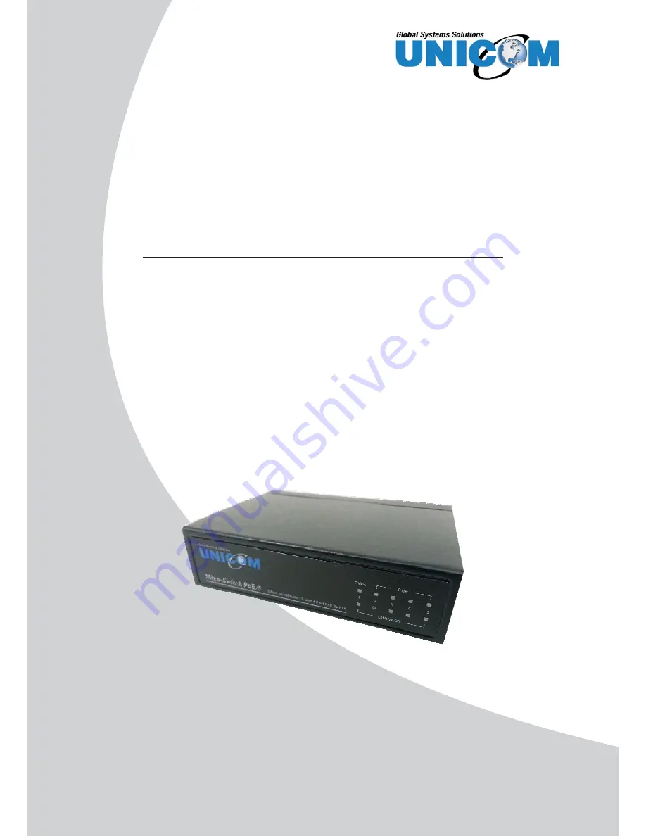 UNICOM POE-35055T User Manual Download Page 1