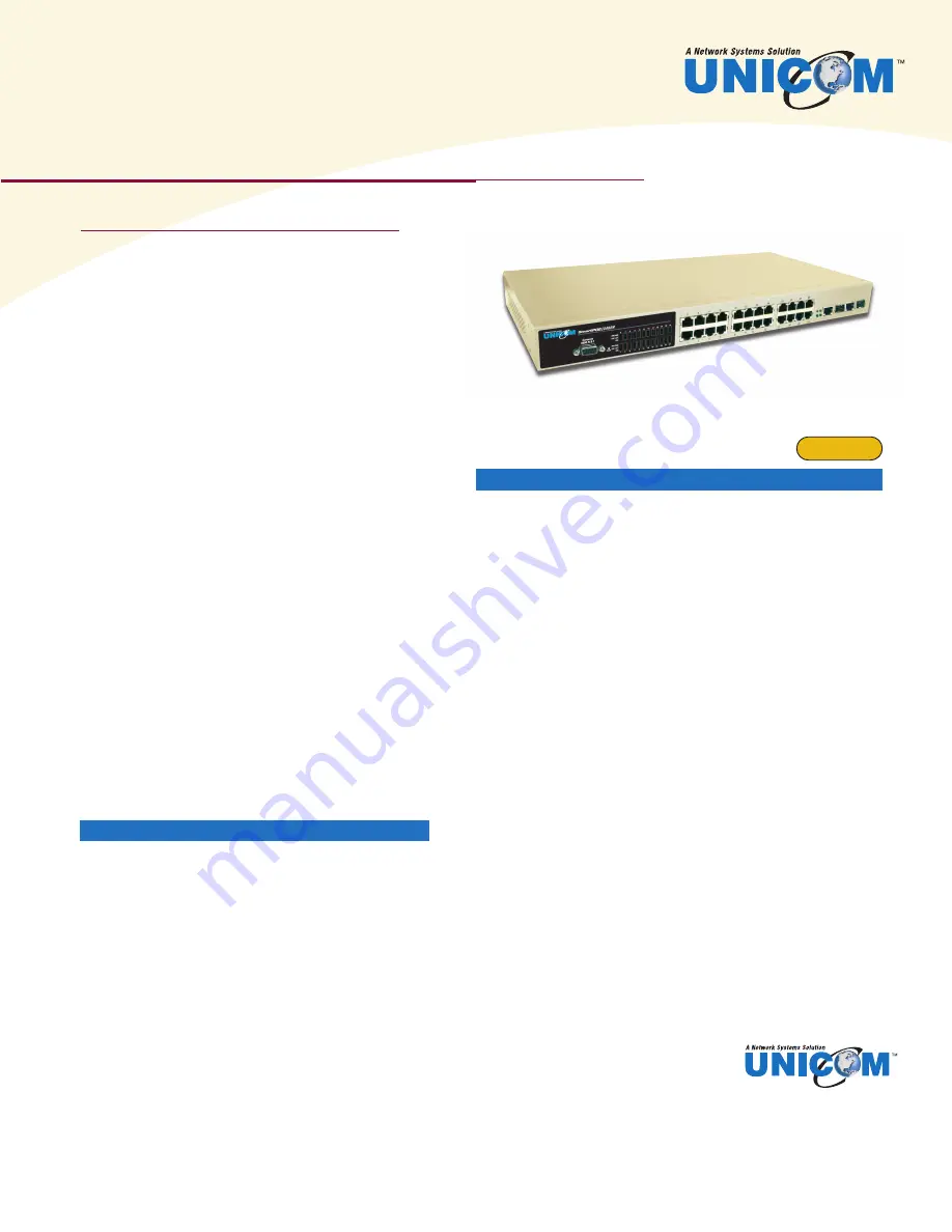 UNICOM SmartPoE/2402M Скачать руководство пользователя страница 1