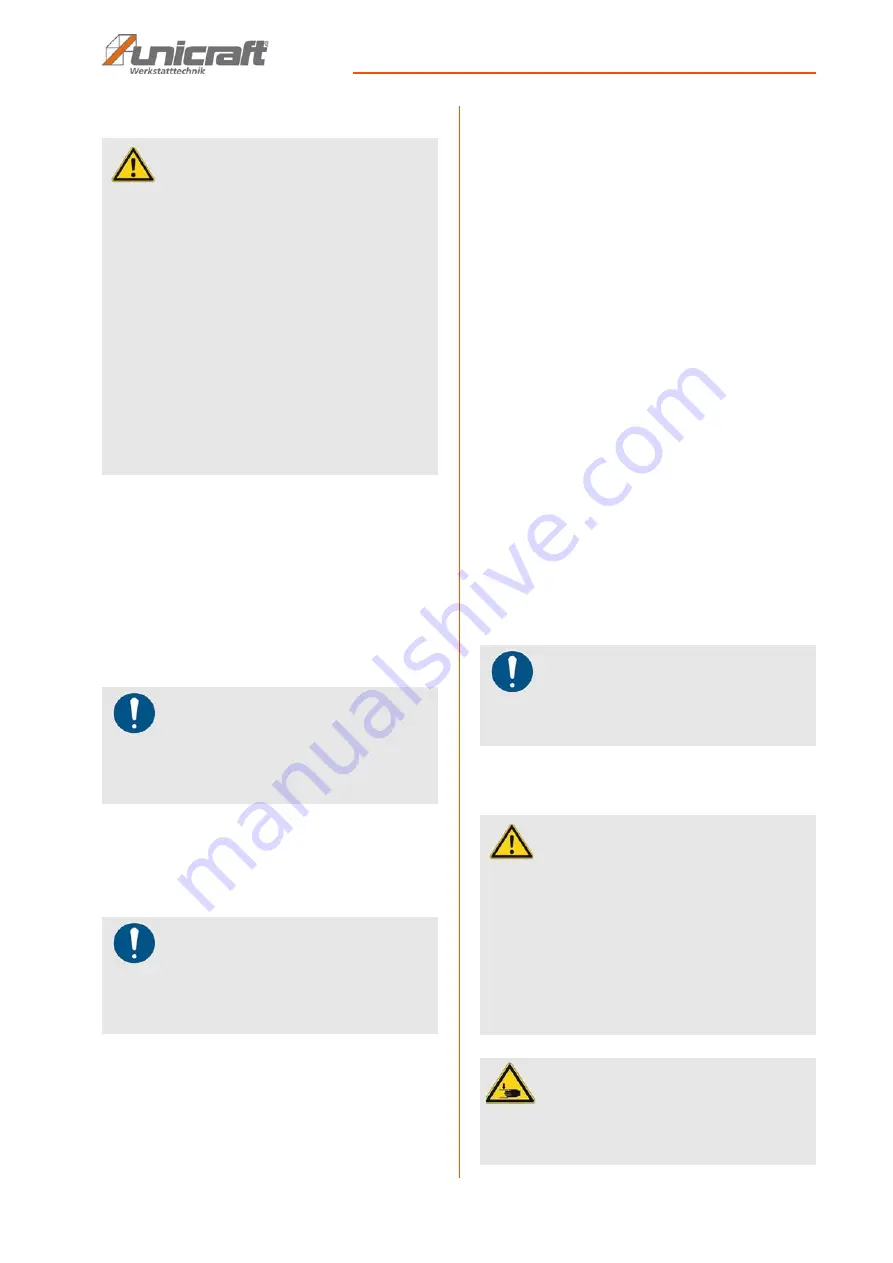 unicraft 6706420 Operating Instructions Manual Download Page 15