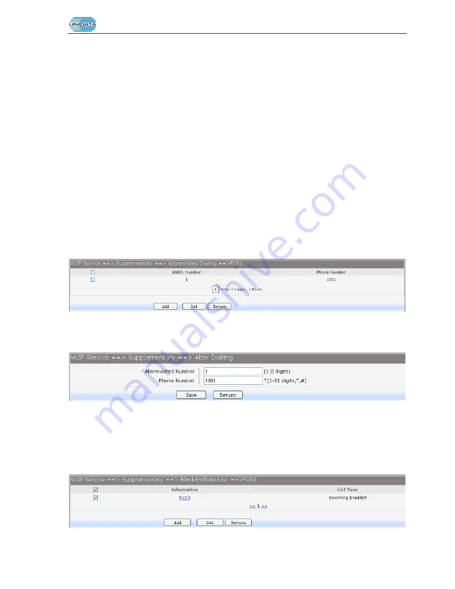 UniData Communication Systems UNIFIBER GIGAROUTER UF72N User Manual Download Page 78