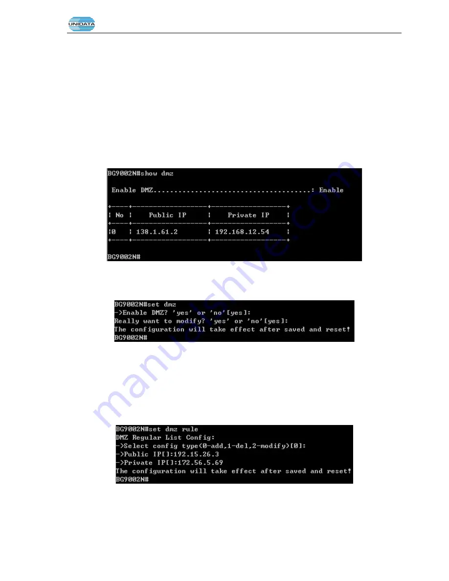 UniData Communication Systems UNIFIBER GIGAROUTER UF72N User Manual Download Page 135