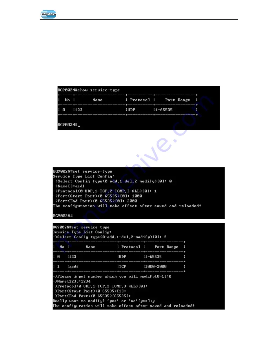 UniData Communication Systems UNIFIBER GIGAROUTER UF72N User Manual Download Page 139