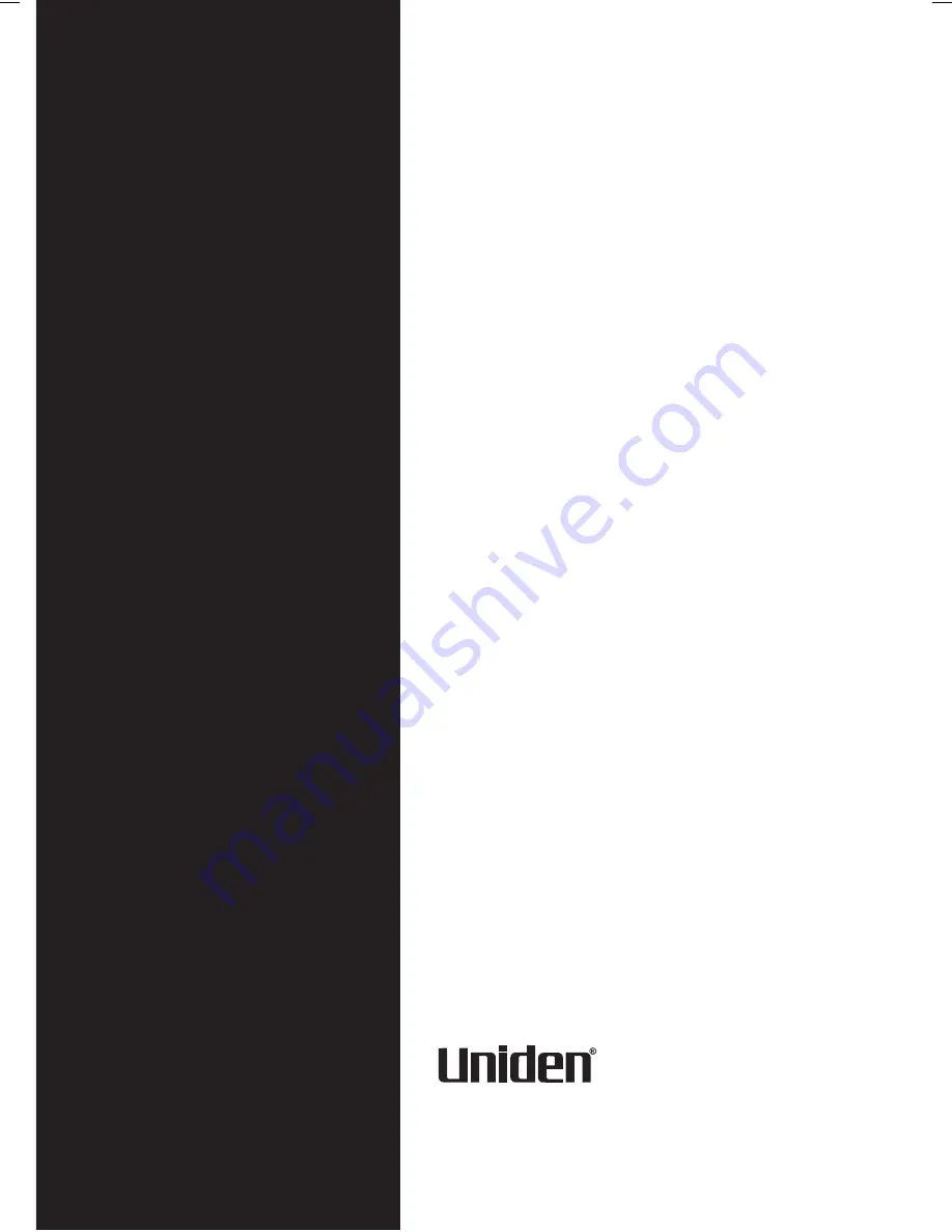 Uniden 1EXI7960 Owner'S Manual Download Page 2