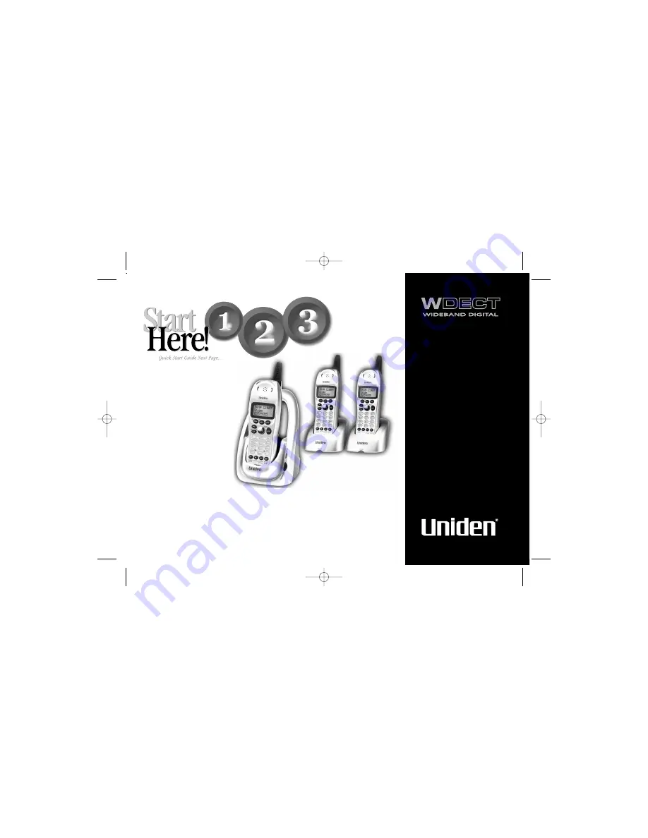 Uniden 2315+2 Quick Start Manual Download Page 1