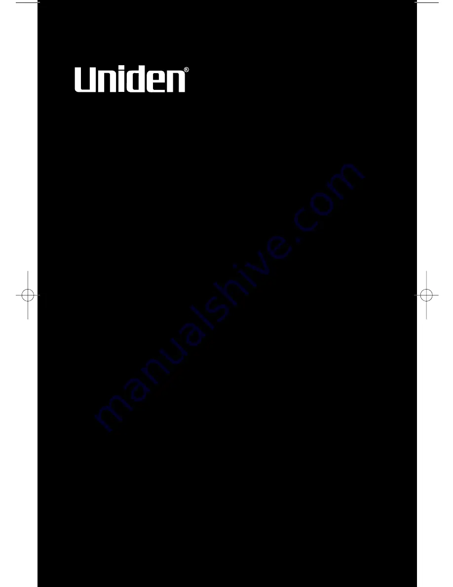 Uniden BC370CRS Owner'S Manual Download Page 1