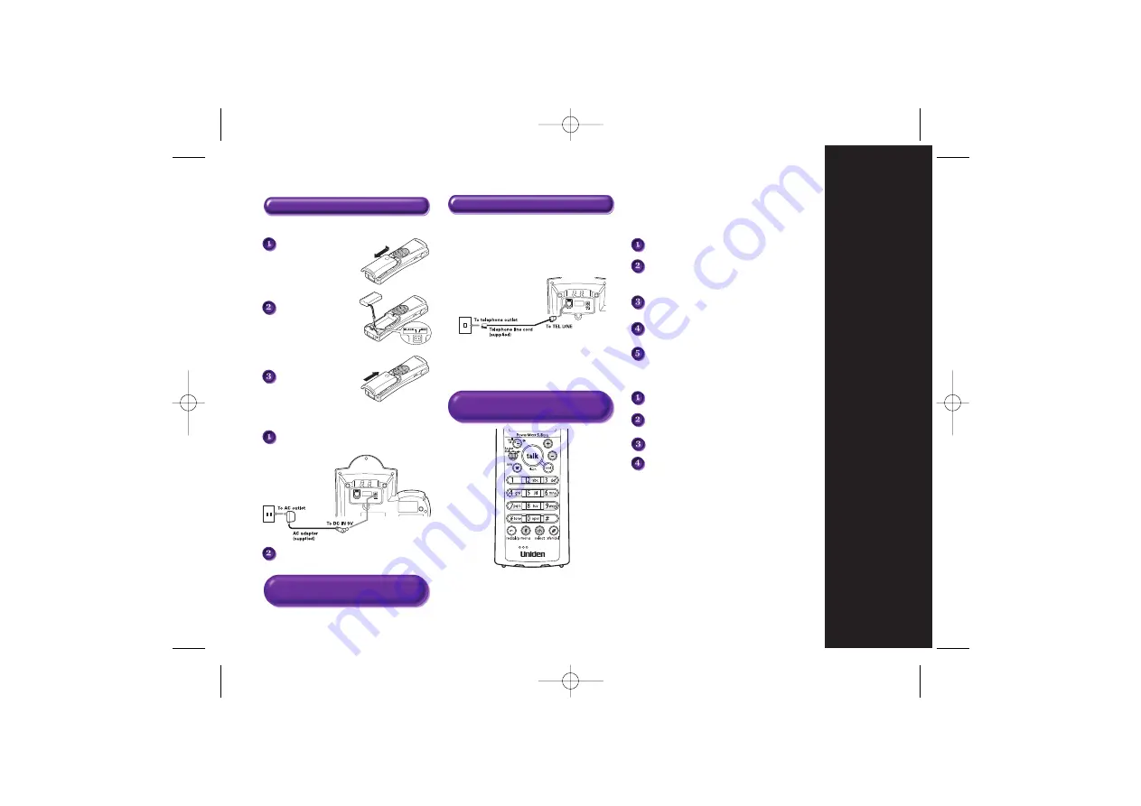 Uniden Cordless Telephon Owner'S Manual Download Page 6