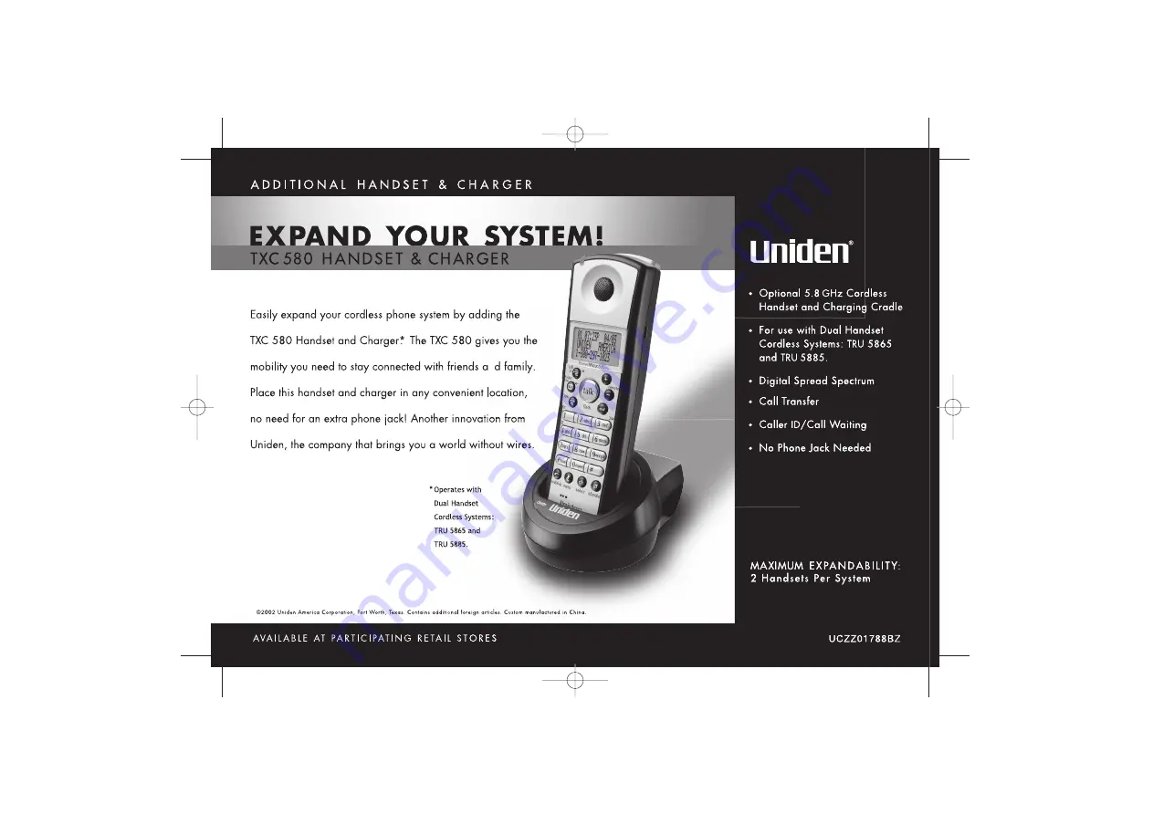 Uniden Cordless Telephon Owner'S Manual Download Page 57