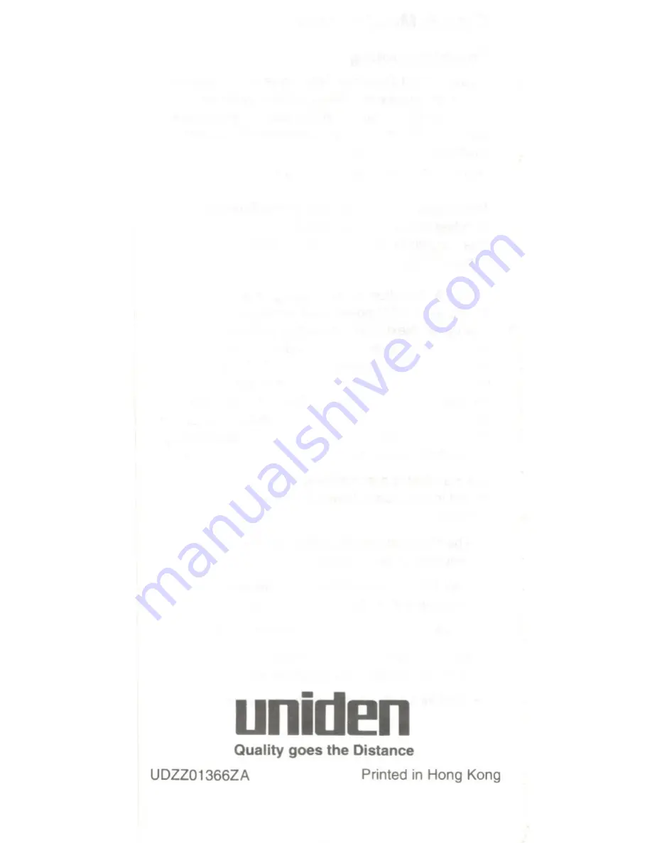 Uniden CT301 Operating Manual Download Page 21