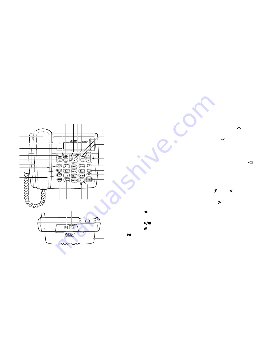 Uniden CXAI5698 - Cordless Phone Base Station Manual D'Utilisation Download Page 7