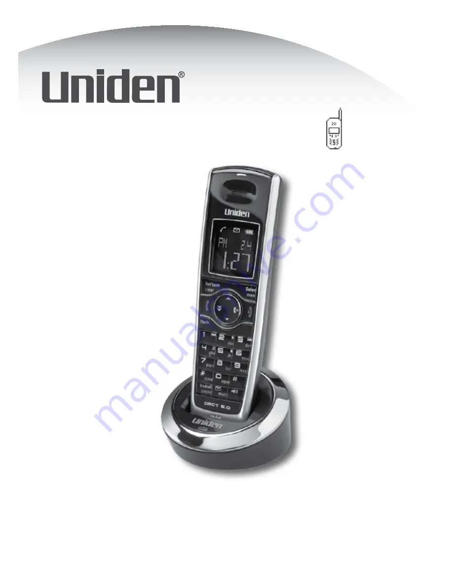 Uniden DCX300 - DCX 300 Cordless Extension Handset Manuel Du Propriétaire Download Page 1