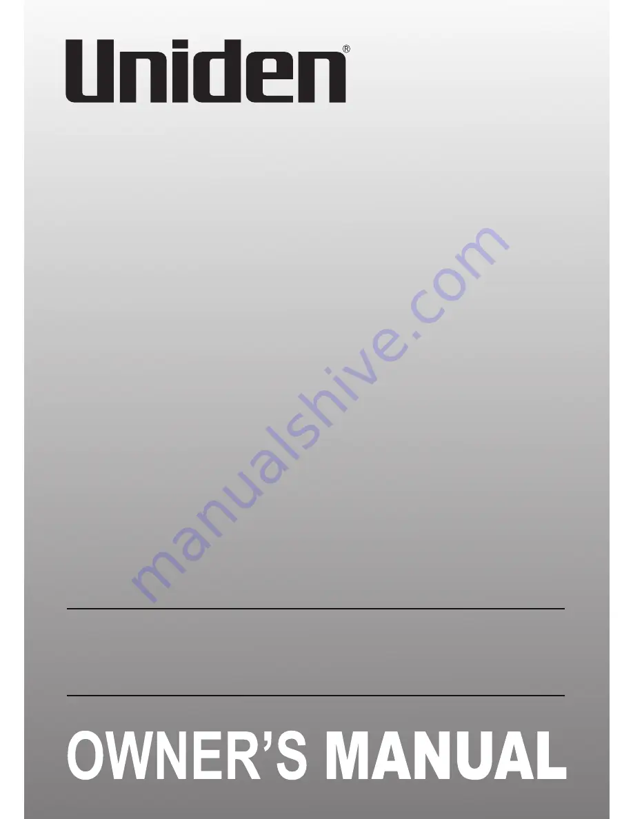 Uniden DECT 3216 Owner'S Manual Download Page 1