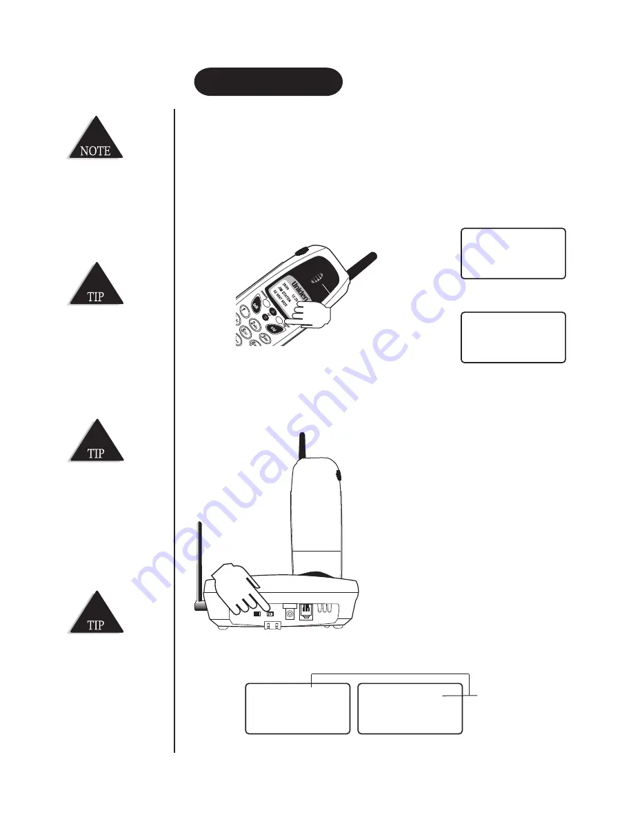 Uniden DS845 Quick Start Manual Download Page 21