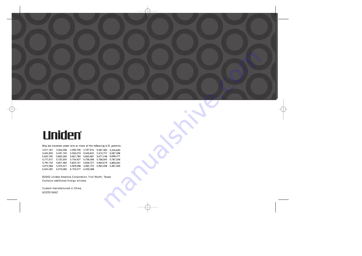 Uniden EXAI378 Owner'S Manual Download Page 68