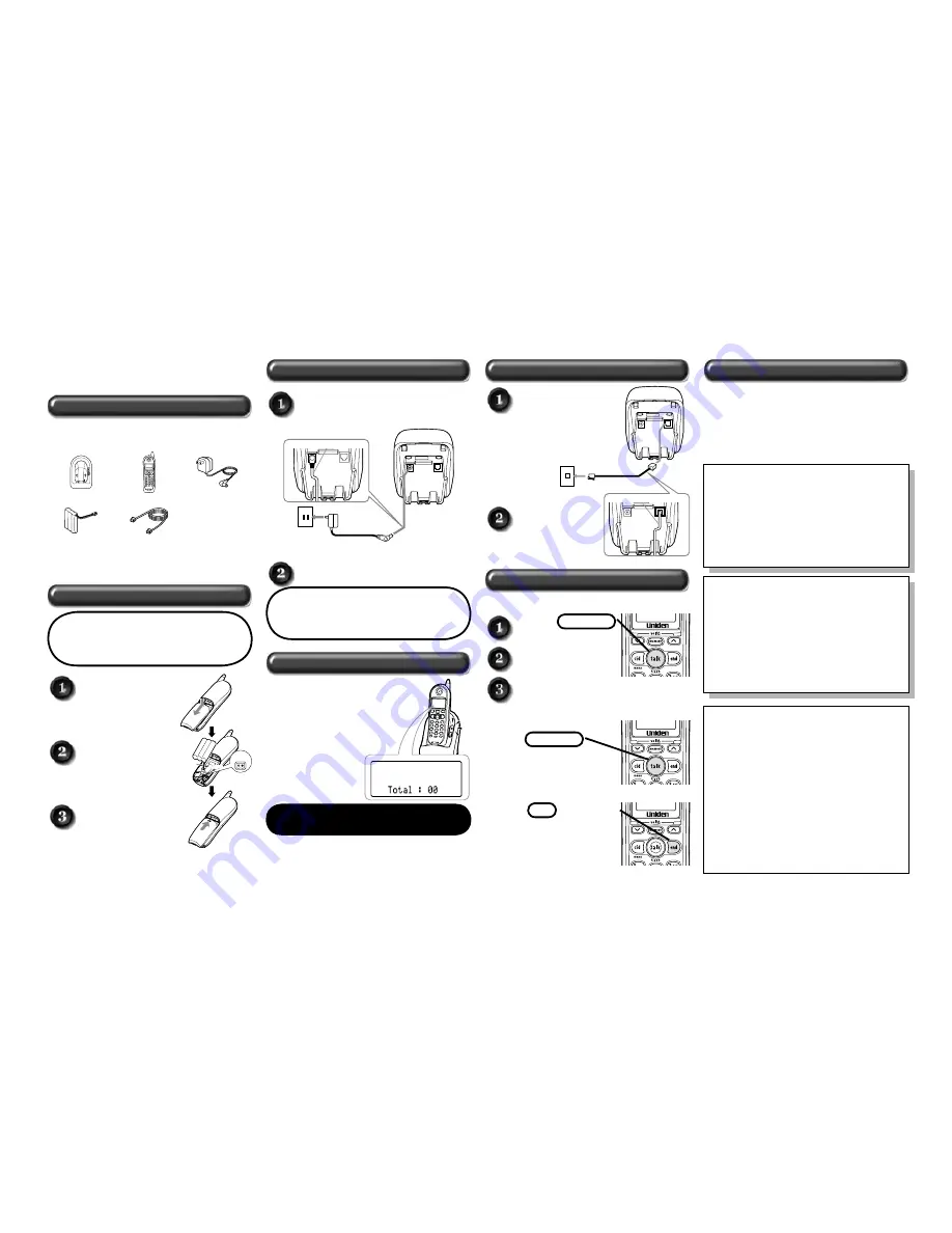 Uniden EXI4561 Series Owner'S Manual Download Page 3