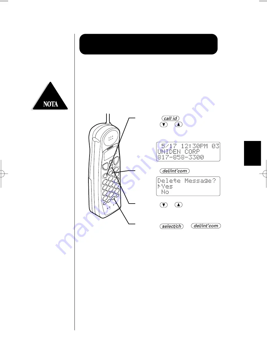 Uniden EXT 1865 Manual Del Usuario Download Page 38