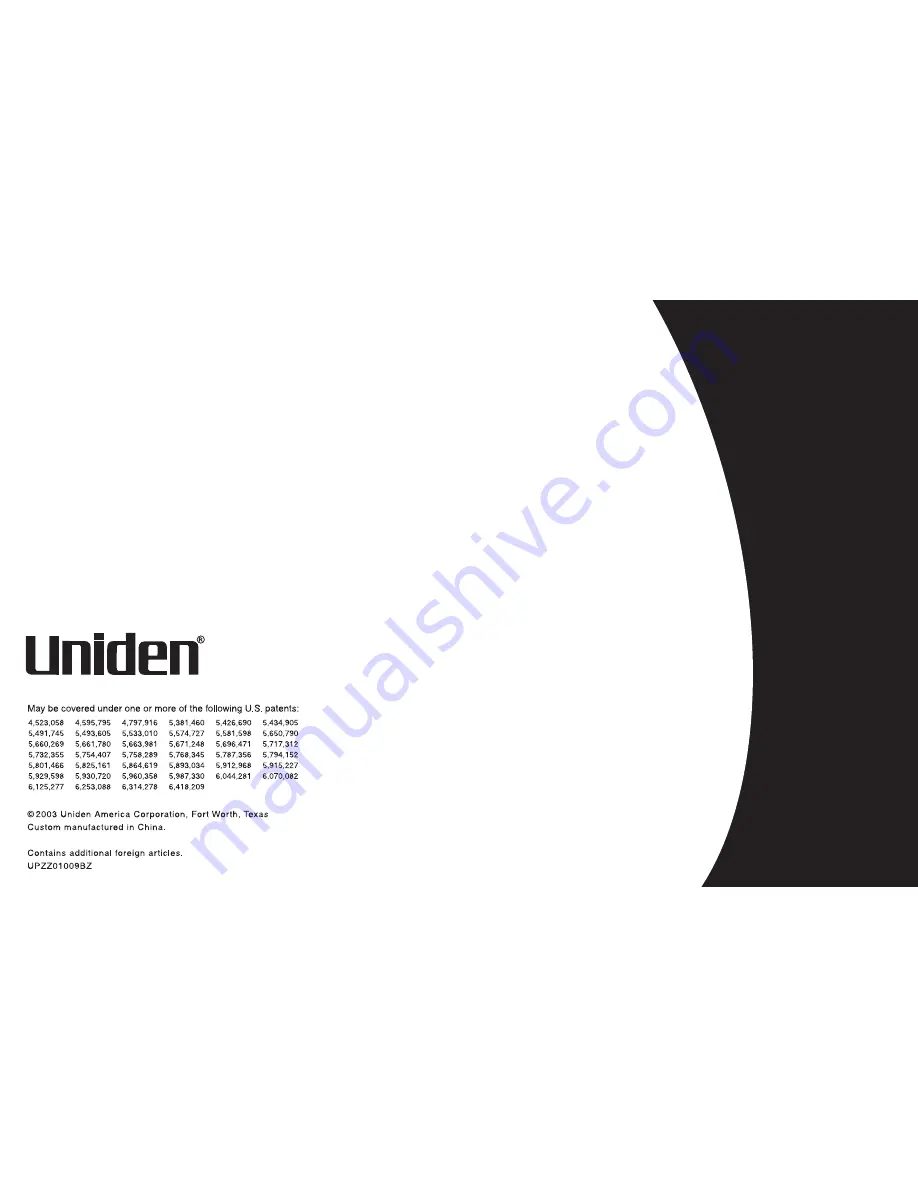 Uniden EXT3165 Owner'S Manual Download Page 52