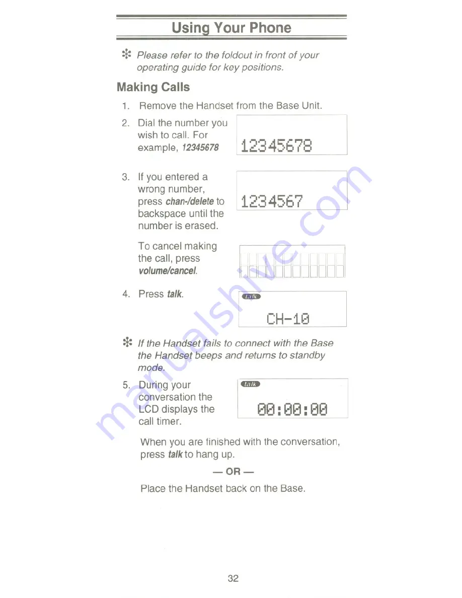 Uniden Extend-A-Phone Operating Manual Download Page 35