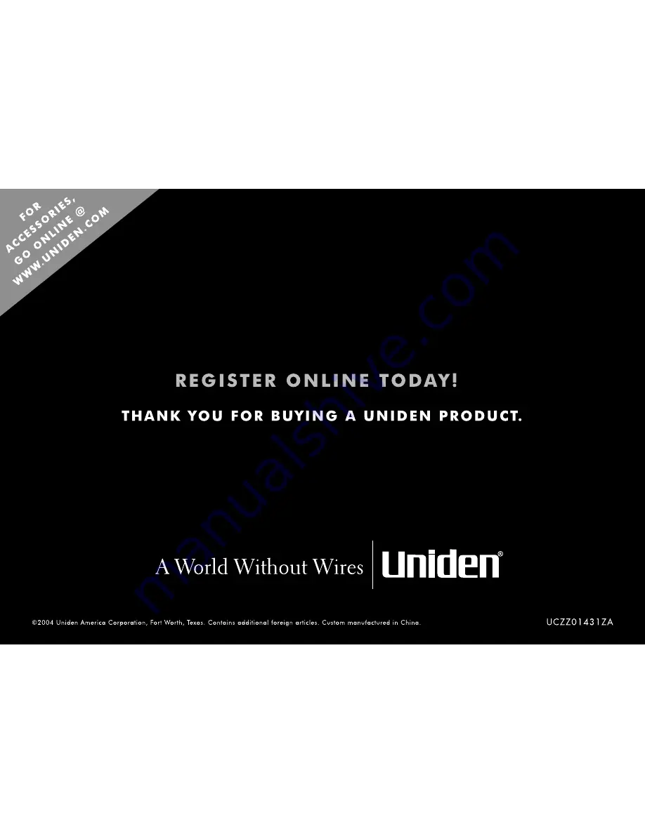 Uniden EZI 996 Series Owner'S Manual Download Page 52