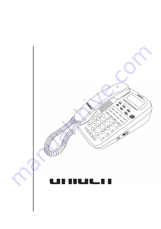 Uniden FP105H Operating Manual Download Page 1