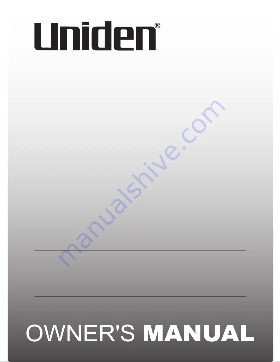 Uniden FP204 Owner'S Manual Download Page 1