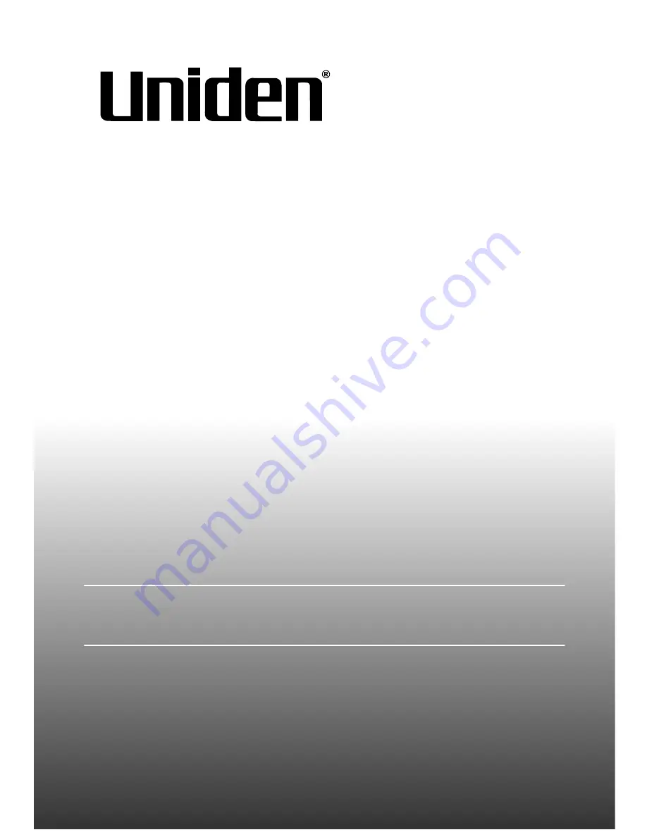 Uniden GNVR 49xxW Owner'S Manual Download Page 1