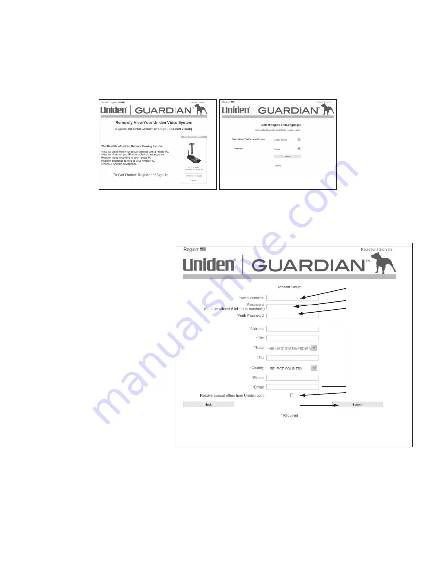 Uniden Guardian G955 User Manual Download Page 44