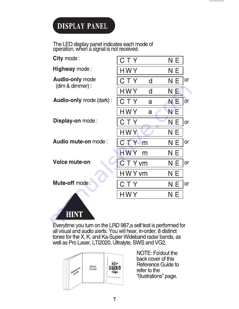 Uniden LRD987 Reference Manual Download Page 8