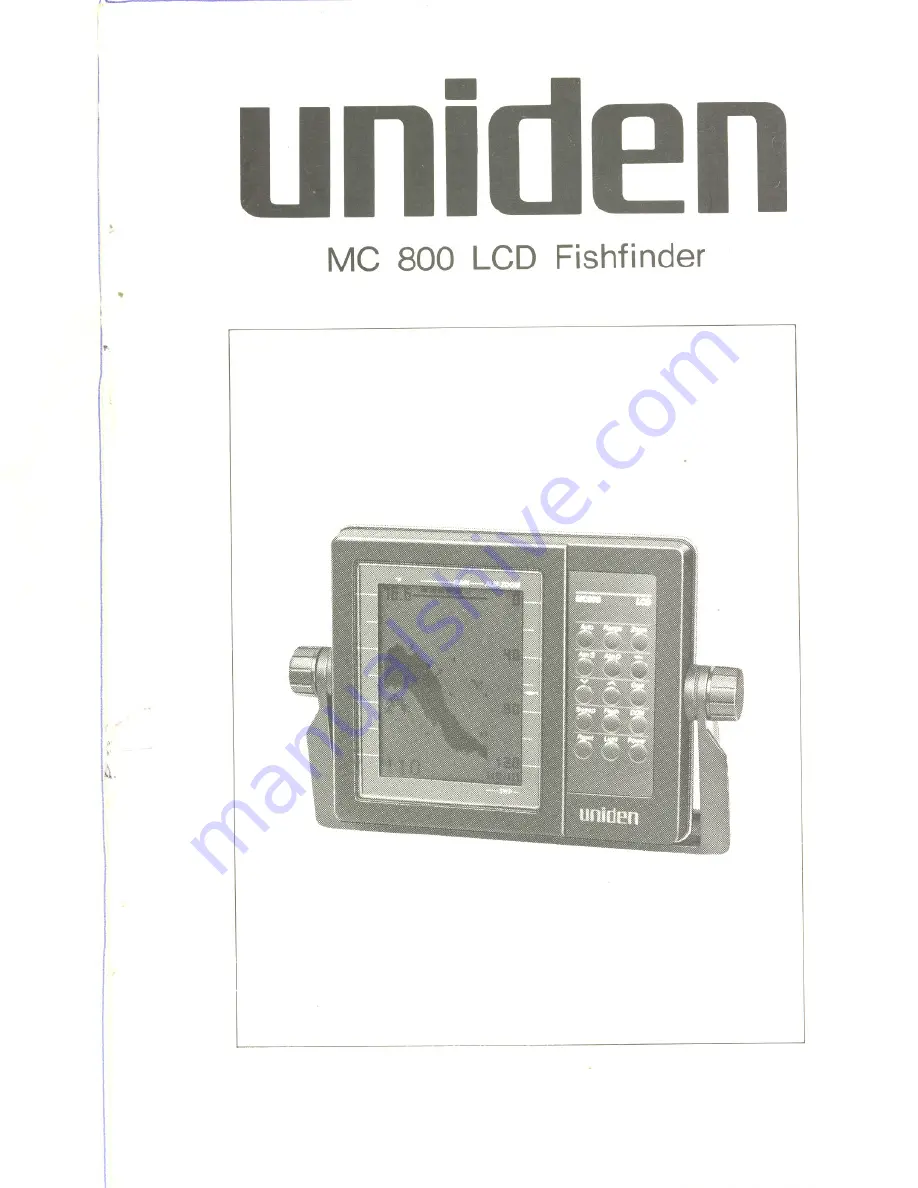 Uniden MC 800 User Manual Download Page 1