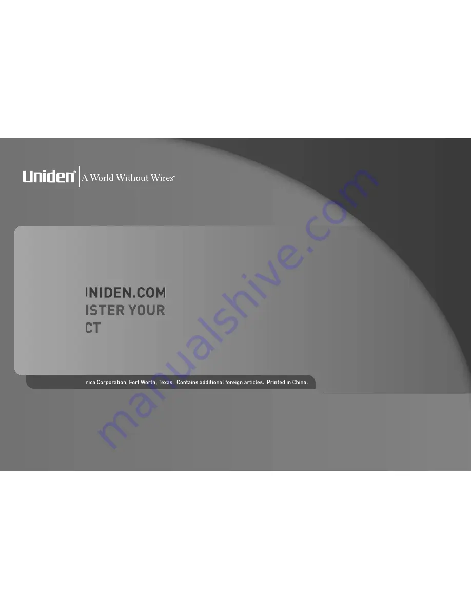 Uniden TRU9480 Series Owner'S Manual Download Page 88