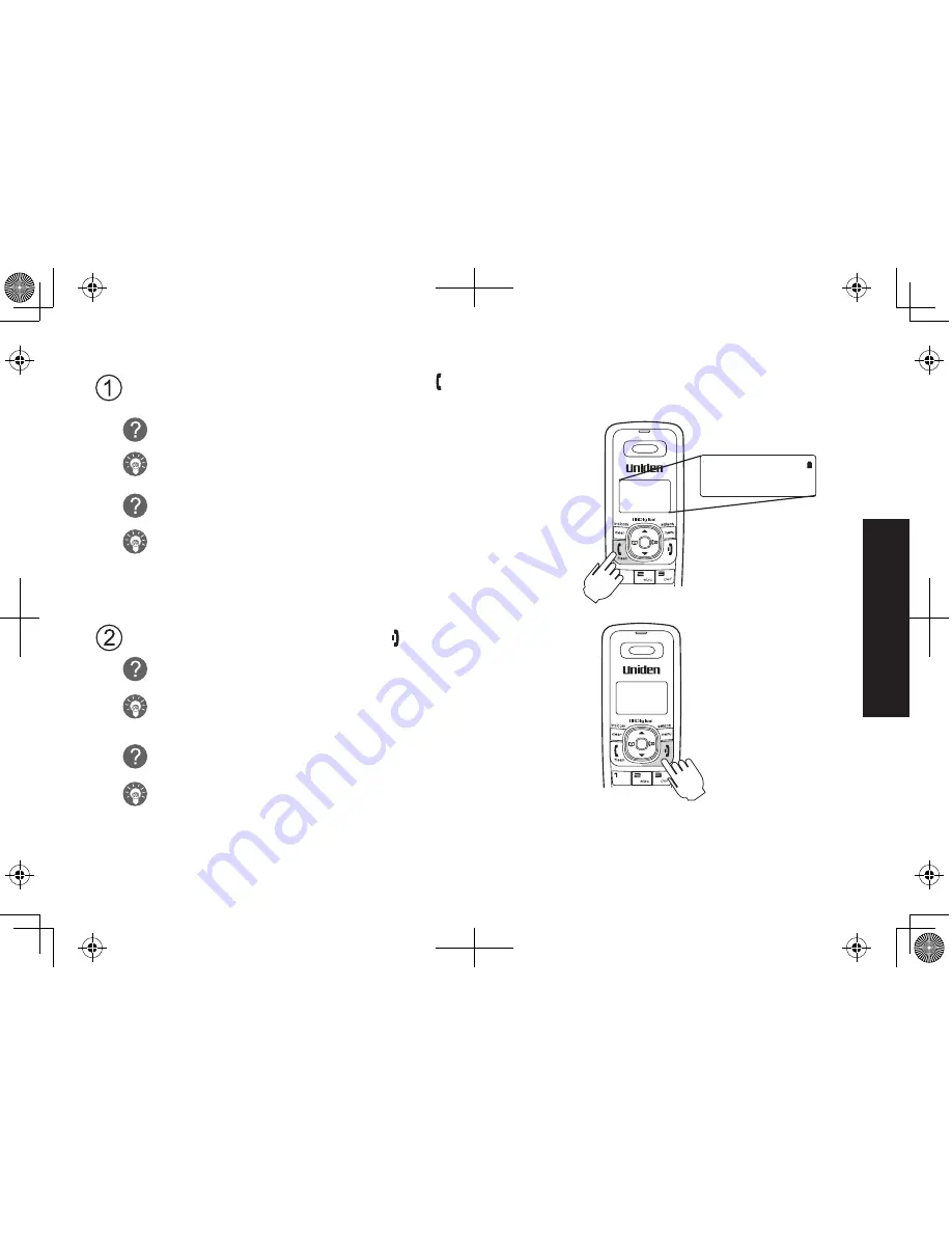 Uniden TRU9565-2 - TRU Cordless Phone Mode D'Emploi Download Page 11