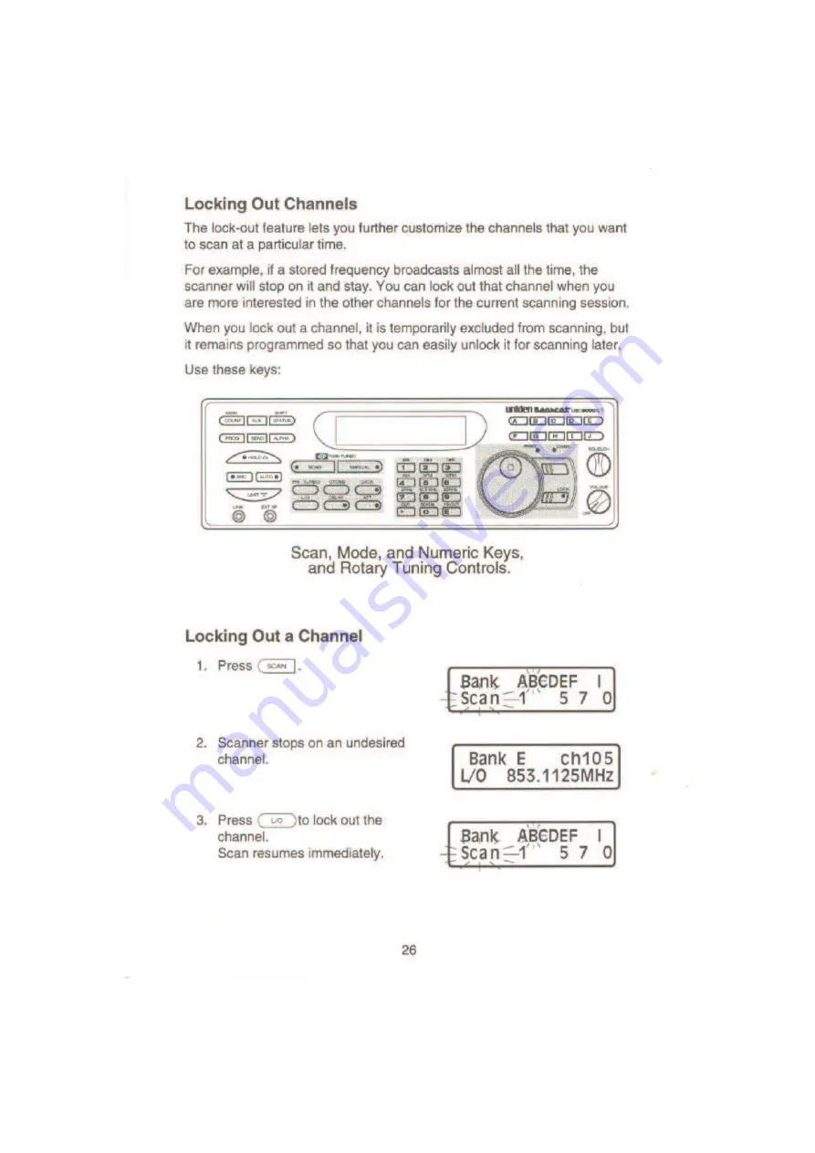 Uniden UBC9000XLT Operating Manual Download Page 29