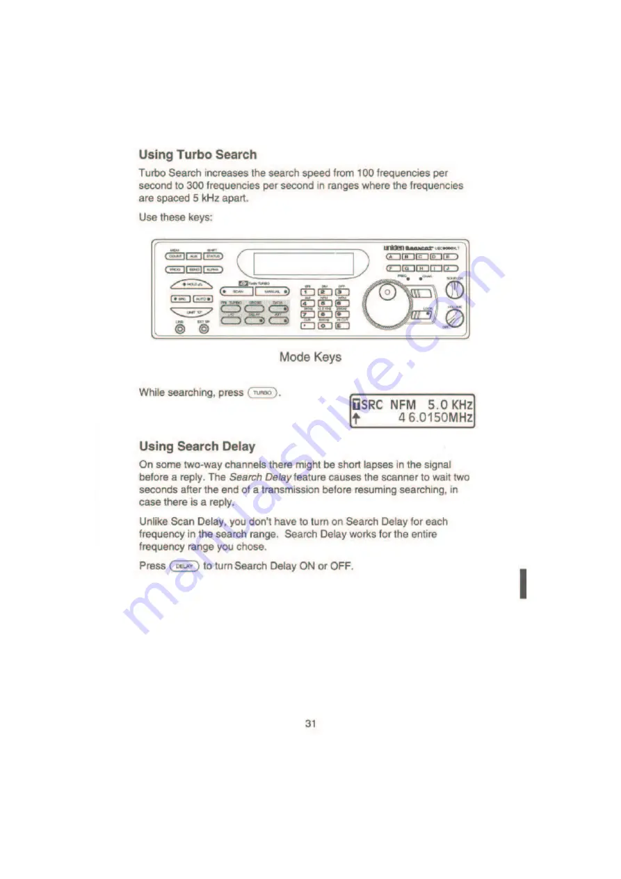 Uniden UBC9000XLT Operating Manual Download Page 34