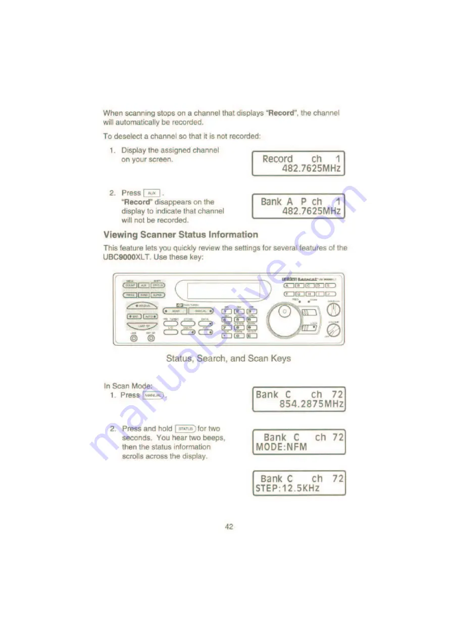 Uniden UBC9000XLT Operating Manual Download Page 45