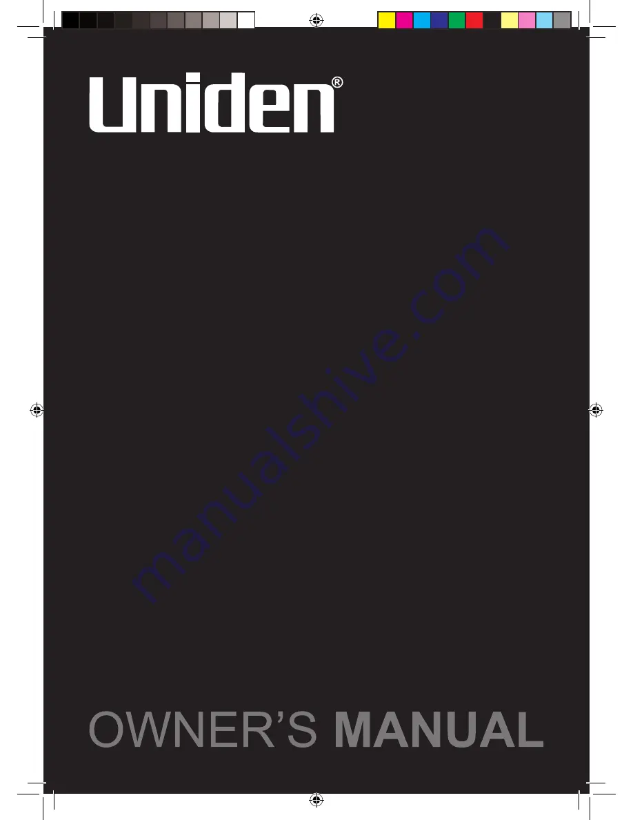 Uniden UBCT-9 Owner'S Manual Download Page 1