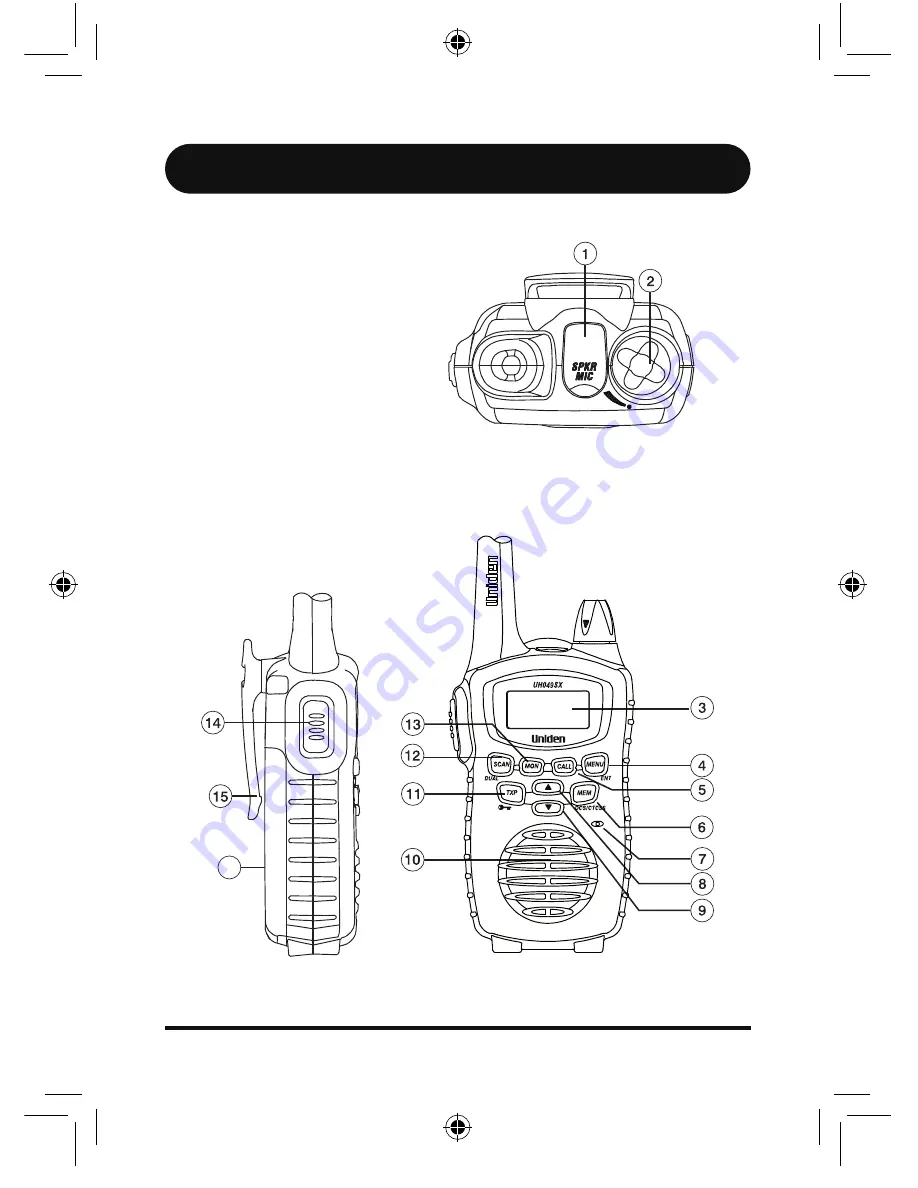 Uniden uh049sx-2 Owner'S Manual Download Page 5