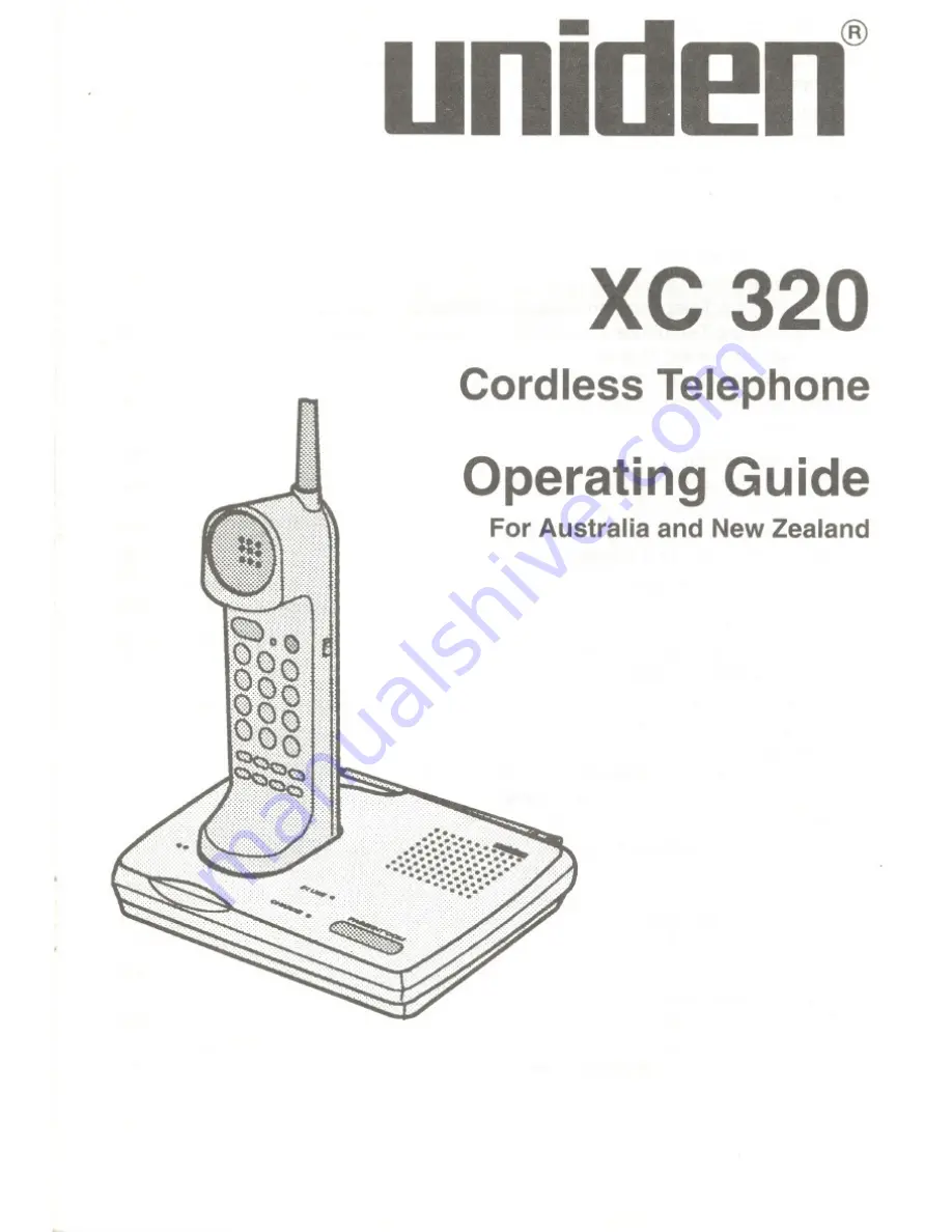 Uniden XC 320 Operating Manual Download Page 1