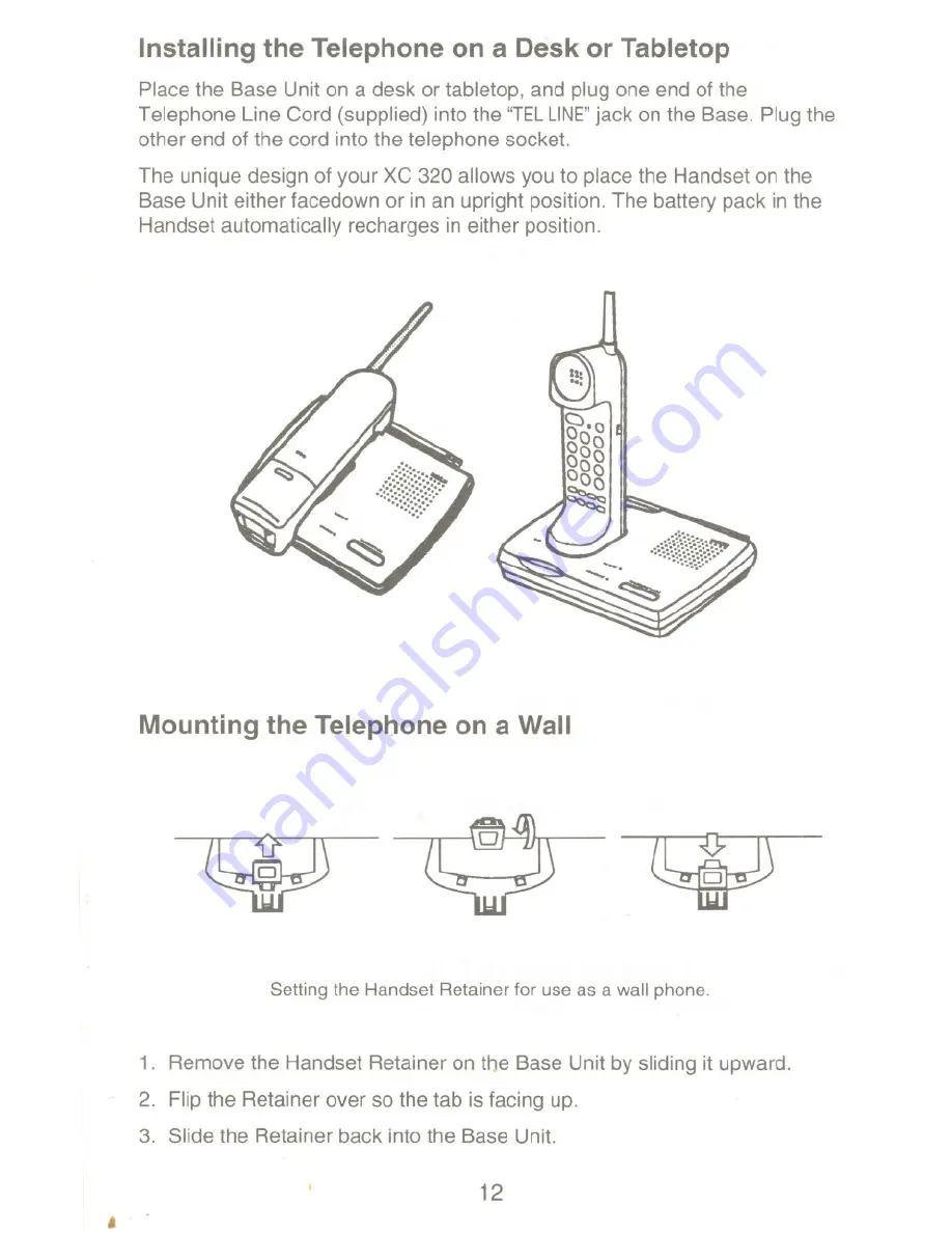 Uniden XC 320 Operating Manual Download Page 12