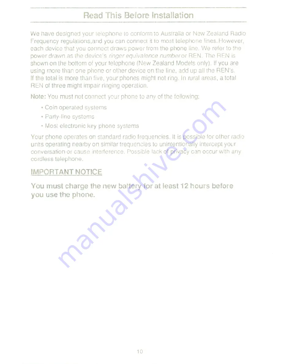 Uniden XC 340 Operating Manual Download Page 12