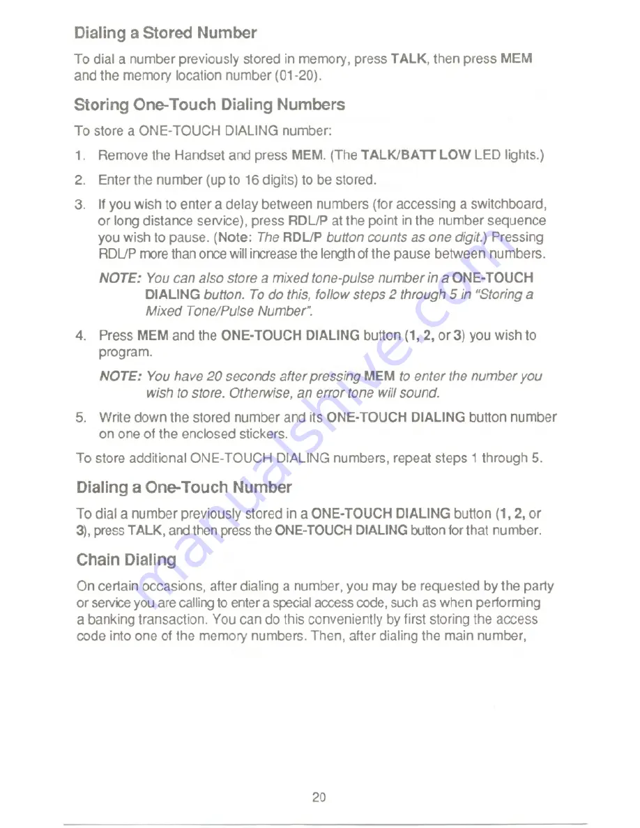 Uniden XC 340 Operating Manual Download Page 22