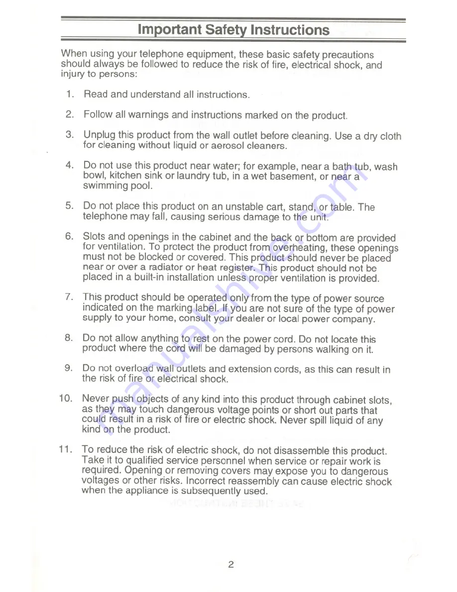 Uniden XC345 Operating Manual Download Page 6