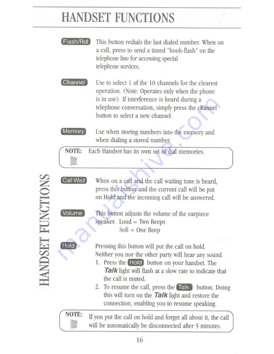 Uniden XC631Plus Operating Manual Download Page 16