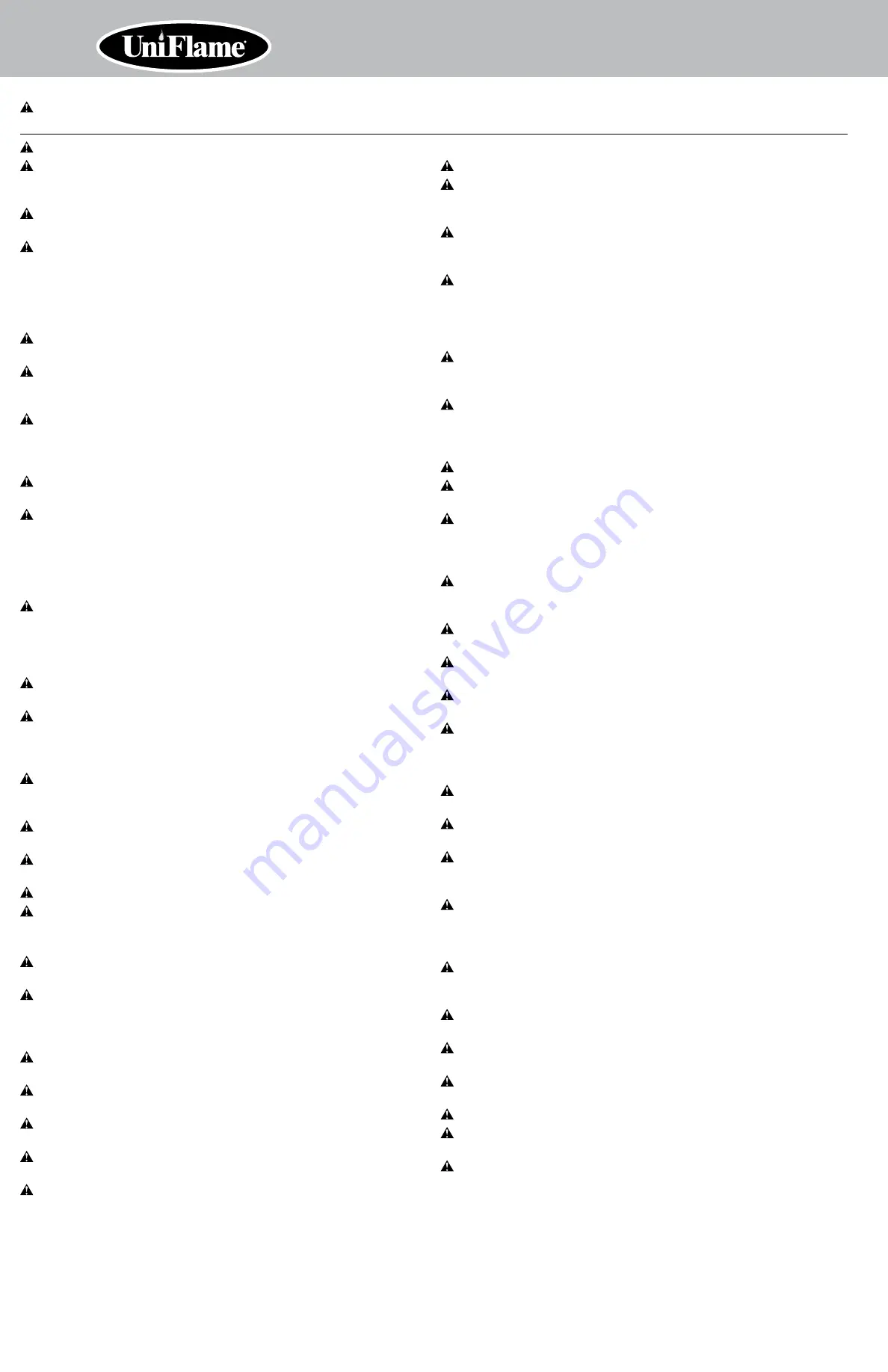 Uniflame CBC1238W-C Скачать руководство пользователя страница 10