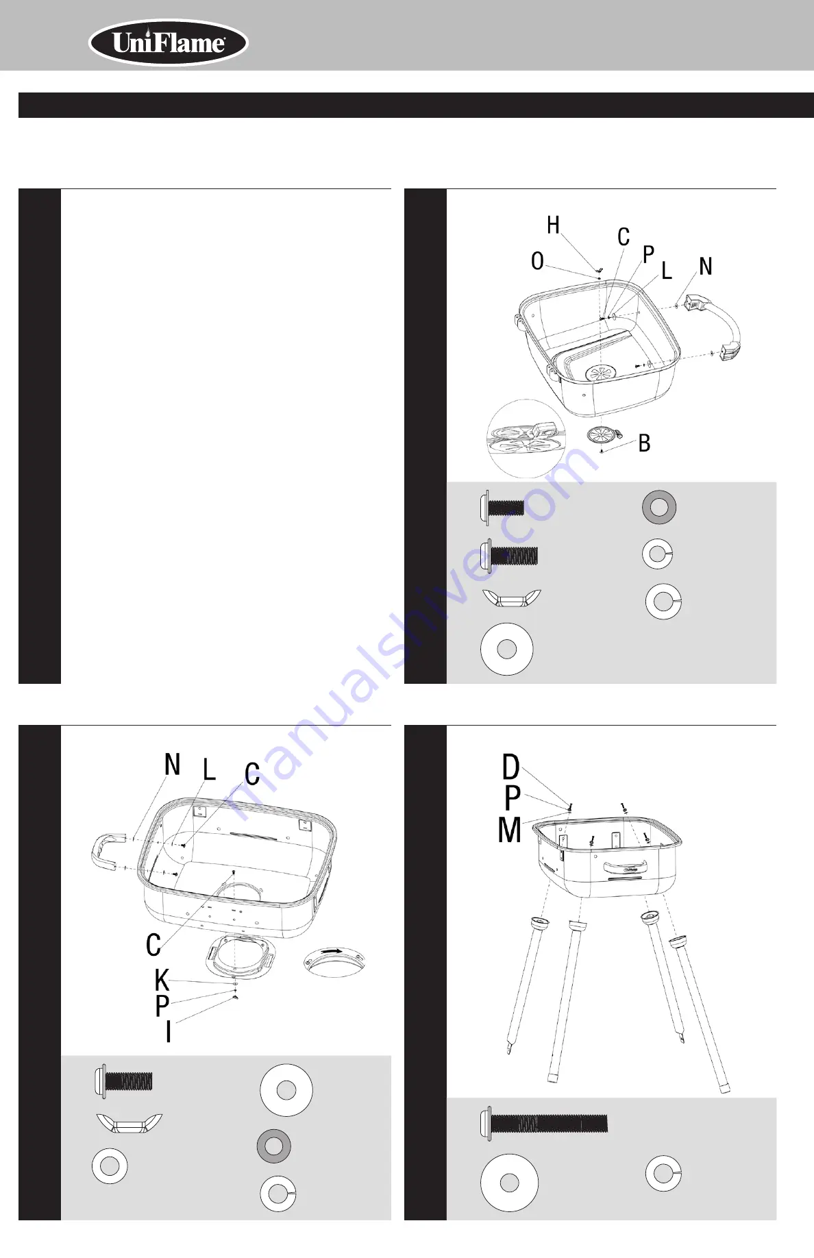 Uniflame CBC930W Owner'S Manual Download Page 4