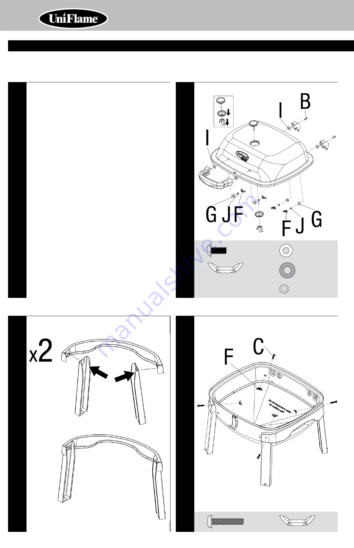 Uniflame EBC1252W Owner'S Manual Download Page 4